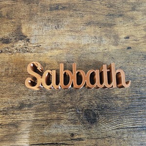 Sabbat 3D-skyltdekor | Avskild israelitisk heminredning | Hebreiskinspirerad design