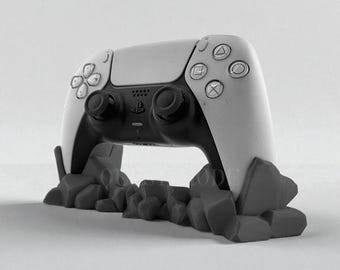 Mana Crystal PS5 Controller Holder – Decorative Gamepad Stand, Modern Gaming Decor, Gamer Joypad Display, Desk Organizer, Gift