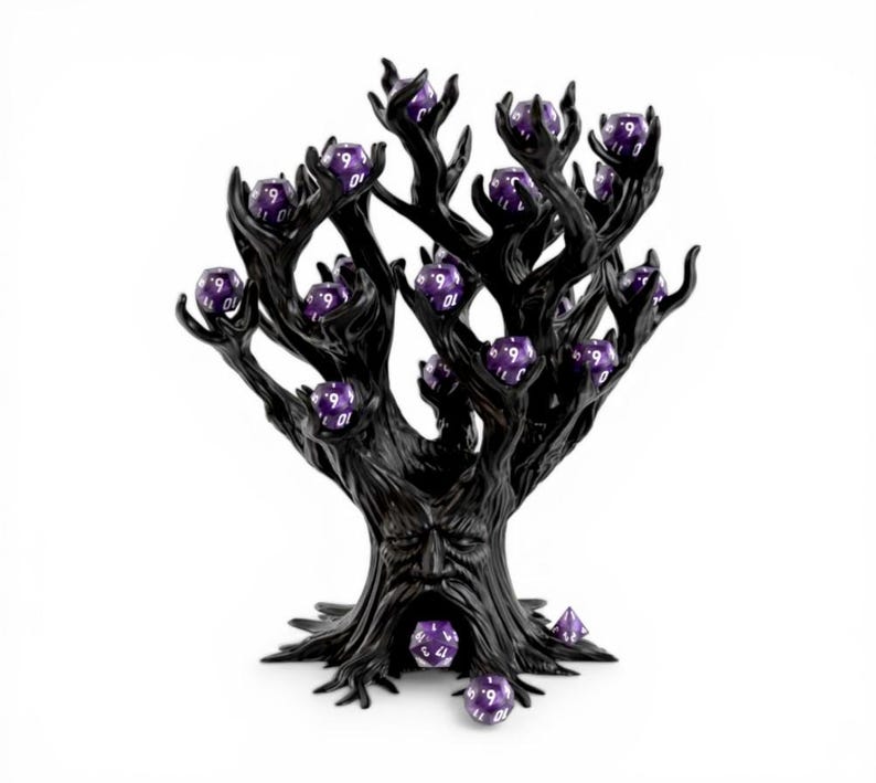 Fantasy Dice Tower – Dark Tree Dice Tower for DND, Shadow Forest Dice Guardian, Storage, Holder, Roller, Tabletop RPG Accessory, Gift bild 5