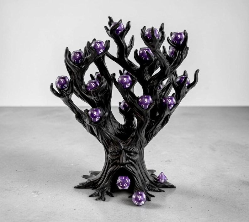 Fantasy Dice Tower – Dark Tree Dice Tower for DND, Shadow Forest Dice Guardian, Storage, Holder, Roller, Tabletop RPG Accessory, Gift bild 4