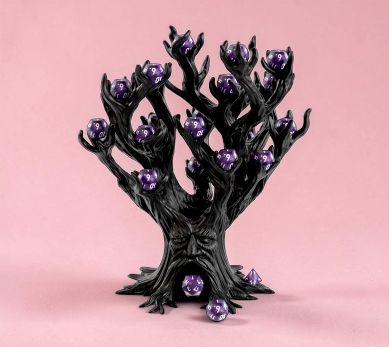 Fantasy Dice Tower – Dark Tree Dice Tower for DND, Shadow Forest Dice Guardian, Storage, Holder, Roller, Tabletop RPG Accessory, Gift bild 2