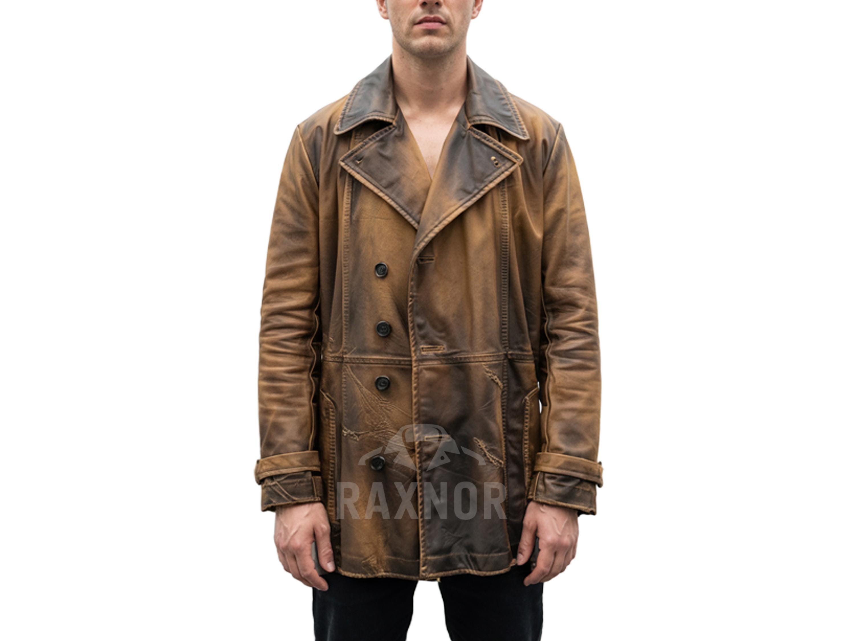 Double Breast Leather Jacket - Etsy
