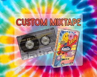 Custom Cassette Tape Mixtape: Personalized Retro Tape