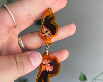 Acrylic Lando Norris and Oscar Piastri Colored Connection Keychains | 3” Landoscar keychain by l4ncc