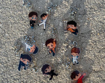 Llaveros acrílicos de Fórmula 1 Chibi / Llaveros F1 de l4ncc / Oscar Piastri, Lando Norris, Sainz, Verstappen