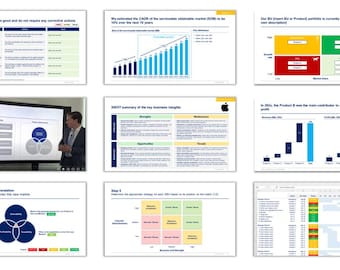 Kit de herramientas de estrategia corporativa y planificación estratégica empresarial