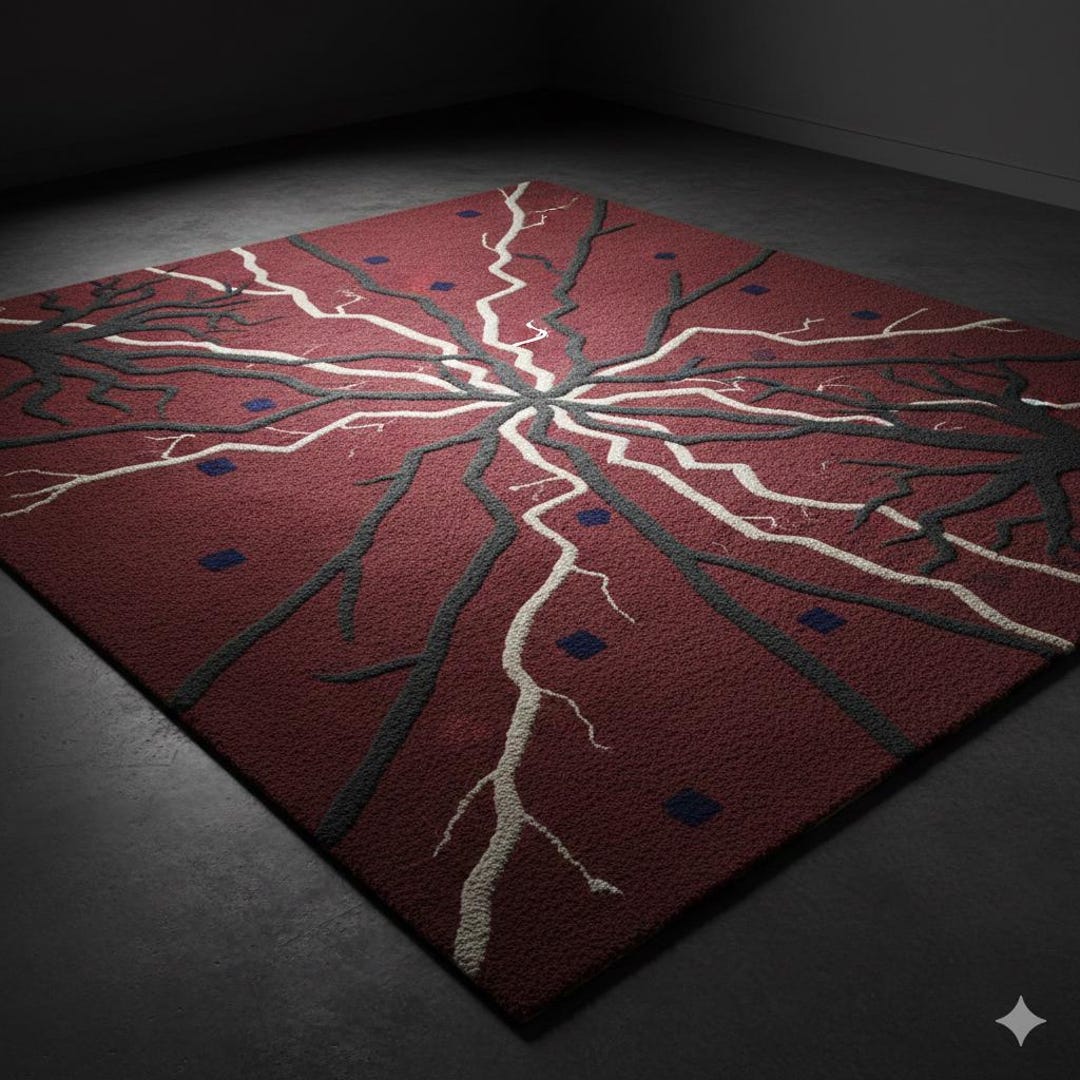 Upside Down Roots – Stranger Things Inspired Handtufted Carpet - Etsy