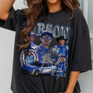 Kyle Larson Inspired T-Shirt, NASCAR Racing Tee, Motorsport Fan Shirt, Vintage Racing Graphic Tee, Gift for Racing Fans
