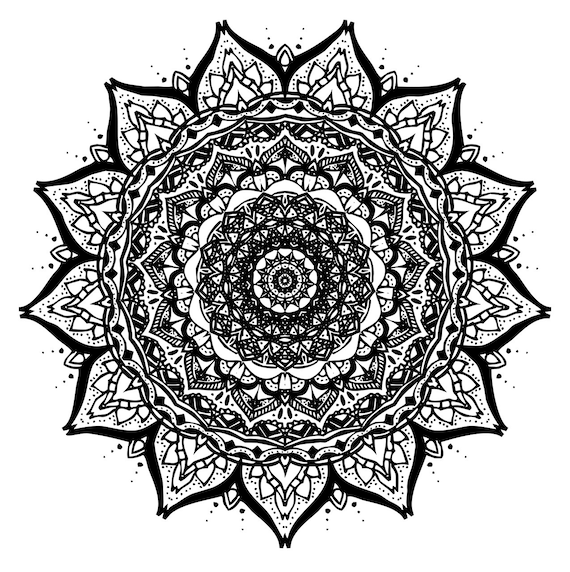 motif visa 8 france Mandala Etsy Art du  imprimer tirage moderne  Mandala dArt
