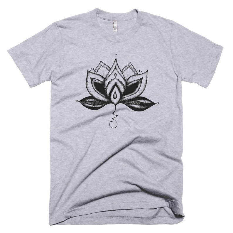 Lotus Flower T Shirt, Lotus Flower Clothing, Bohemian Clothing, Boho