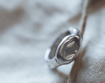 Molten Signet Ring - Custom Made To Order Ring