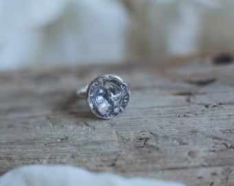 Coin Ring Silver Men - Ancient Jewelry Replica Silver
