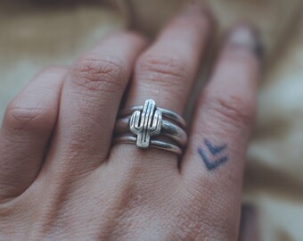 Native Americans Jewelry, Silver Rings Set, Southwestern Jewelry For Women - Gift For Girlfriend