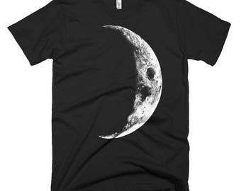 Crescent Moon T Shirt, Alternative Apparel, Womens Clothing, Womens Tshirt, Mens T Shirt, Boho Clothing, Unique, Gift Idea, Gift For Him