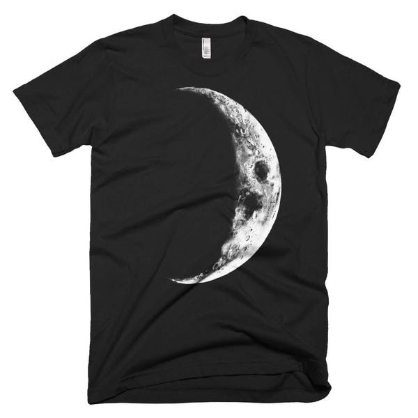 Crescent Moon T Shirt, Alternative Apparel, Womens Clothing, Womens Tshirt, Mens T Shirt, Boho Clothing, Unique, Gift Idea, Gift For Him