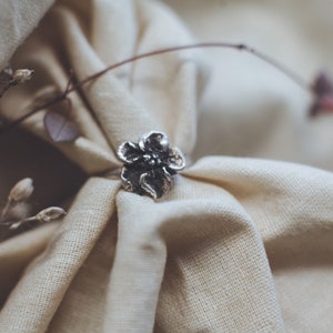 Floral Ring In Silver In Size 7.5, Flower Ring For Women, Rings For Women Dainty Perfect Accessory For Your Girlfriend image 4