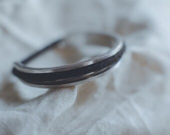 Hair Tie Bracelet Silver, Hair Tie Holder, Hair Band Holder - Hair Tie Bangle