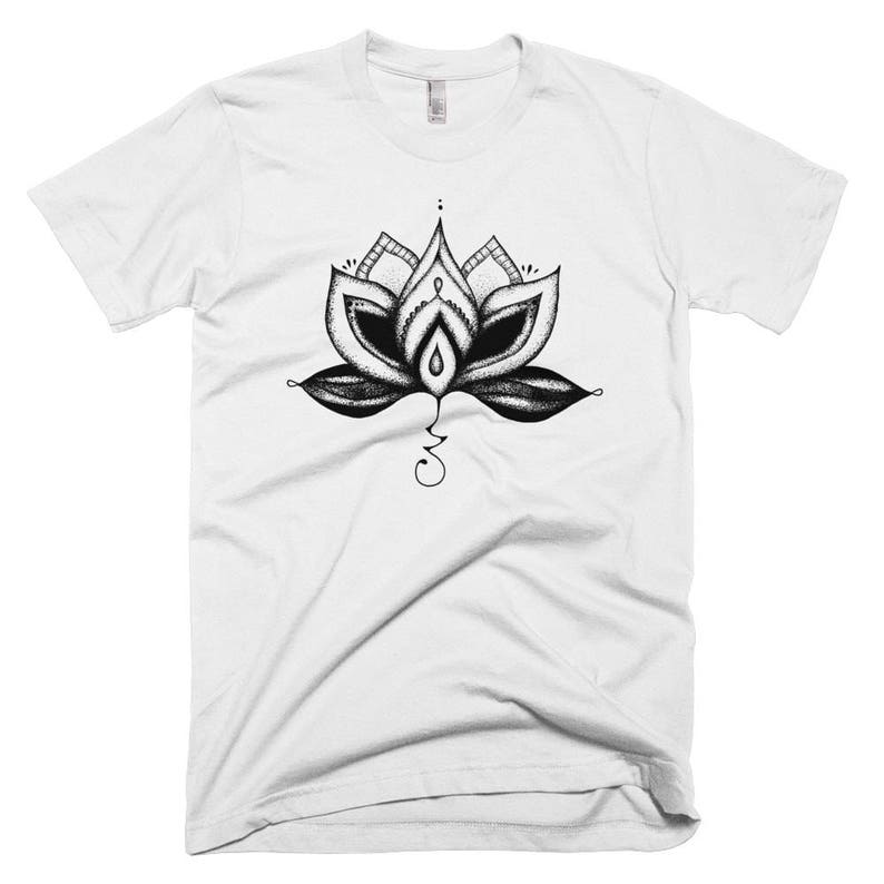 Lotus Flower T Shirt, Lotus Flower Clothing, Bohemian Clothing, Boho