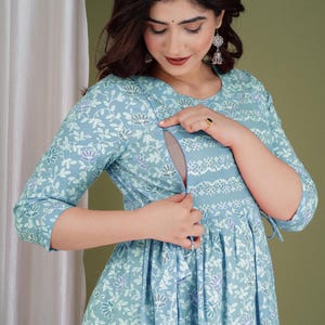 Nursing Friendly Indian Dress - Etsy