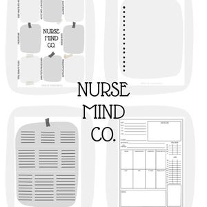 Printable Digital RN Nurse Report Sheet/Handoff/SBAR/Patient Report/Nurse Brain/Shift Organizer/PDF/Template