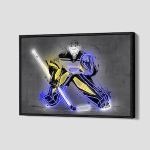 Jordan Binnington Poster St. Louis Blues Canvas NHL Wall Art Hockey Sports Framed Canvas Print Home Decor Q153 Birthday Gift