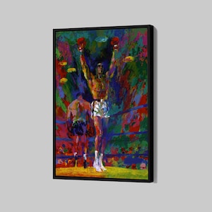 Muhammad Ali Poster Boxing Legend Canvas Motivational Sports Wall Art Boxing Framed Canvas Print Home Decor Q206 Birthday Gift
