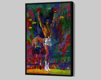 Muhammad Ali Poster Boxing Legend Canvas Motivational Sports Wall Art Boxing Framed Canvas Print Home Decor Q206 Birthday Gift
