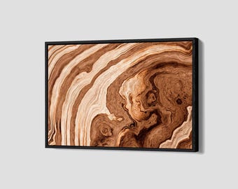 Tree Ring Poster Tree Stump Canvas Detailed Wood Texture Wall Art Wood Slice Framed Canvas Print Home Decor Q254 Birthday Gift