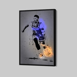 Anthony Edwards poster Minnesota Timberwolves canvas NBA Wall Art basketbal ingelijste canvas print sport Home decor Q120 verjaardagscadeau