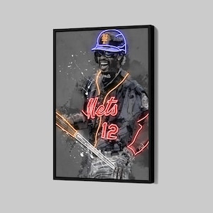 Francisco Lindor Poster New York Mets Canvas MLB Wall Art Baseball Sports Framed Canvas Print Home Decor Q80 Birthday Gift