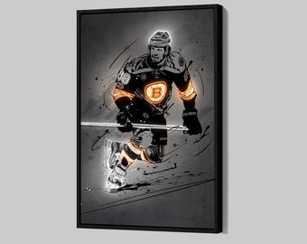 David Pastrnak Poster Boston Bruins Canvas NHL Wall Art Hockey Sports Framed Canvas Print Home Decor  Q57 Birthday Gift