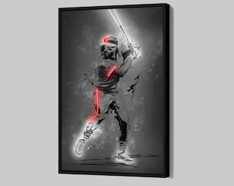 Poster di Bryce Harper dei Philadelphia Phillies su tela, arte da parete MLB, stampa su tela incorniciata per sport di baseball, decorazione per la casa, regalo Q16
