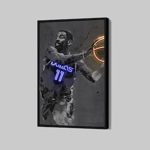 Kyrie Irving Poster Dallas Mavericks Canvas NBA Wall Art Basketball Framed Canvas Print Sports Home Decor Q177 Birthday Gift