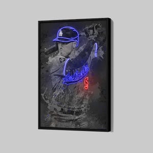 Freddie Freeman Poster Los Angeles Dodgers Canvas MLB Wall Art Baseball Sports Framed Canvas Print Home Decor Q84 Birthday Gift