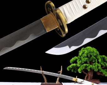 Hand-Forged Zoro Katana Replica, 1045 Carbon Steel ,Real Japanese Samurai