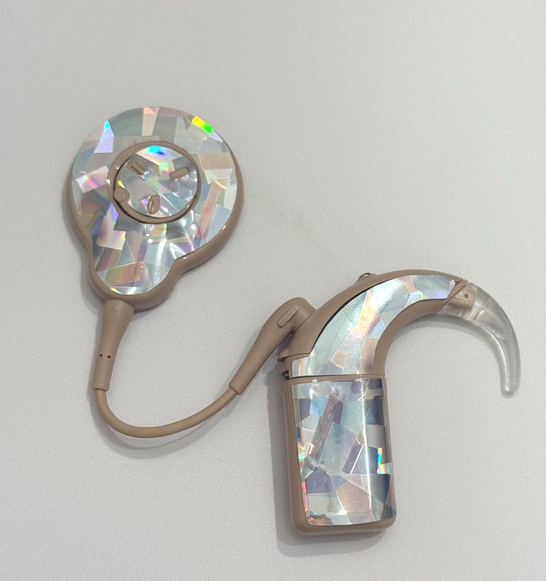 Crystal Holographic Cochlear Implant Sticker: N8, Nucleus, Kanso, Rondo ...