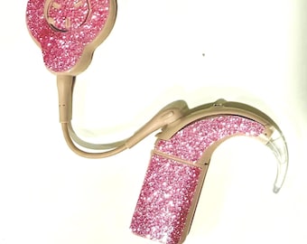 Light Pink Glitter Cochlear Implant Skin/sticker for N8, Nucleus 8, N7 ...