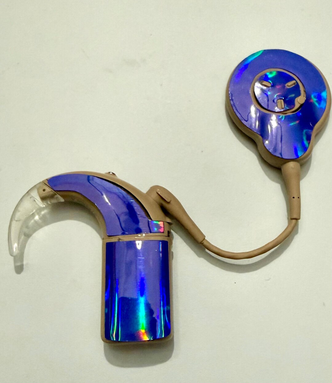 Purple Holographic Cochlear Implant Skin/sticker N8, N7, Kanso 2, Kanso ...