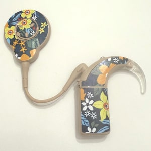 Flower Cochlear Implant Skin Sticker for Nucleus 8, N8, Kanso 2, N7, Nucleus 7, Rondo 3
