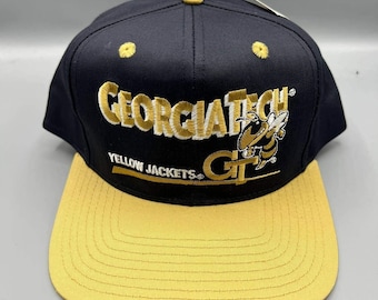 Gorra vintage Georgia Tech Yellow Jackets para hombre, gorra Twins Enterprise con cierre a presión, nueva