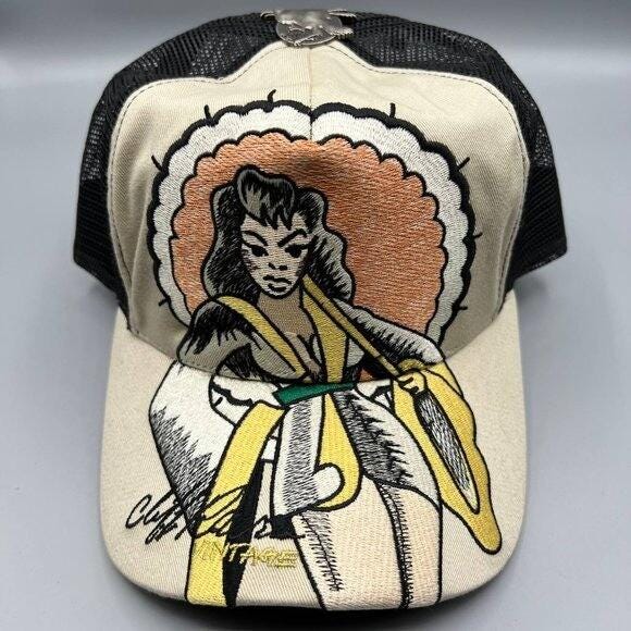 00s archive “Ed Hardy” logo cap grunge Vintage ed hardy cap - Gem