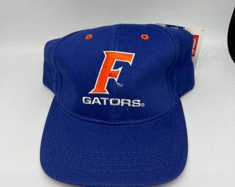 Vintage Florida Gators NCAA Headmaster Hat Strapback Cap New Blue Men
