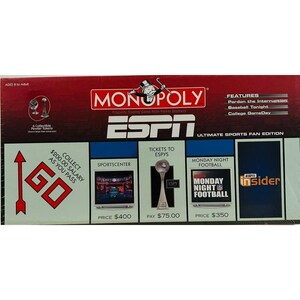 モノポリー MONOPOLY ESPN Edition Espn Monopoly - Etsy