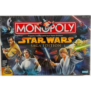 Juego de mesa Monopoly vintage Star Wars Saga Edition Hasbro USAopoly nuevo sellado