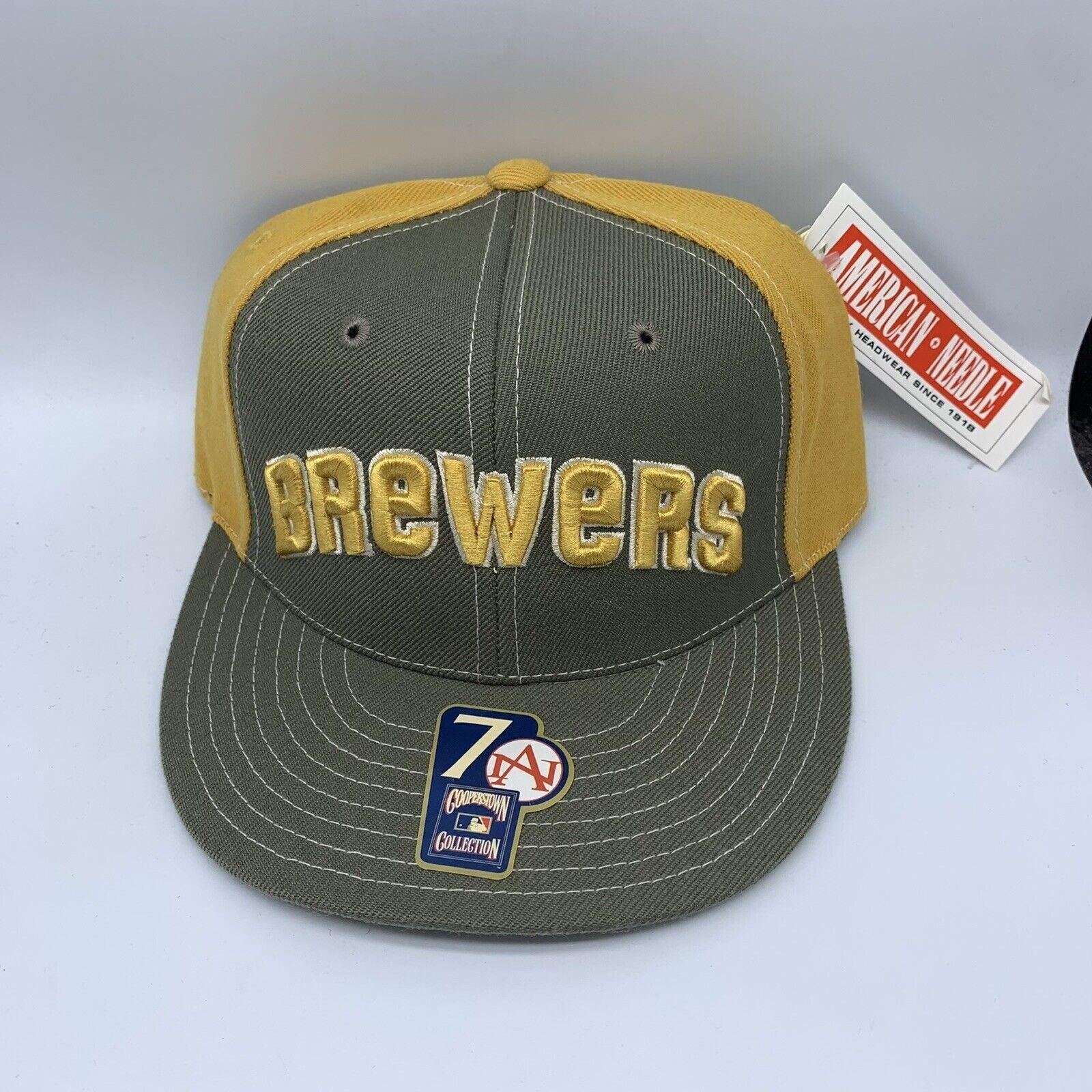 Casquette Snapback Vintage Milwaukee Brewers - Authentique Années 70/80, Couleur Marron, Rare Et Neuve (sans étiquette)