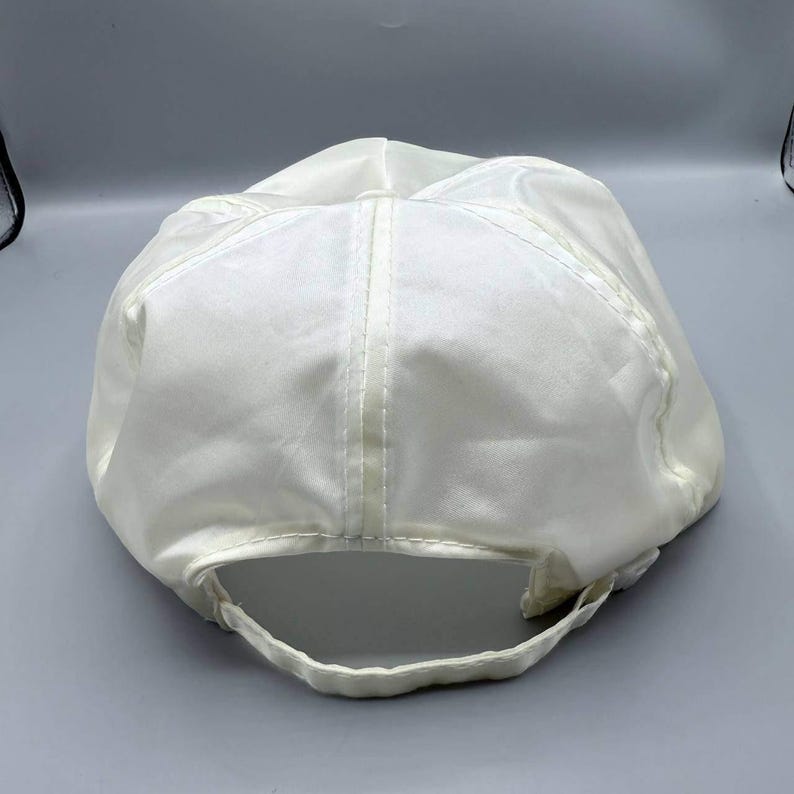 Vintage Air Jordan Flight Hat Men White Nike Jumpman Otto Strap Back Cap image 5