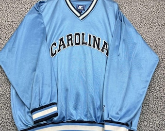 Vintage North Carolina Tar Heels Windbreaker Jacket Men XL Starter Pullover