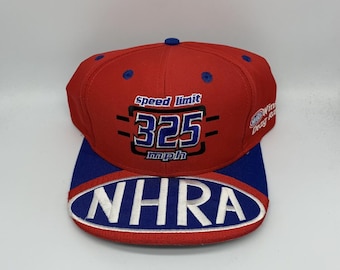 Vintage NHRA Winston Drag Racing (320 km/u) snelheidslimiet logo 7 hat snapback pet