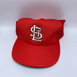Vintage St. Louis Cardinals Trucker Hat Men Red MLB Snap Back Cap New
