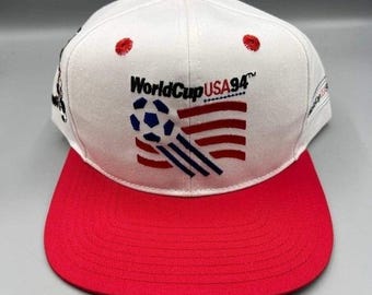 Vintage World Cup USA Soccer Hat Men Twins Enterprise Snap Back Cap New Football